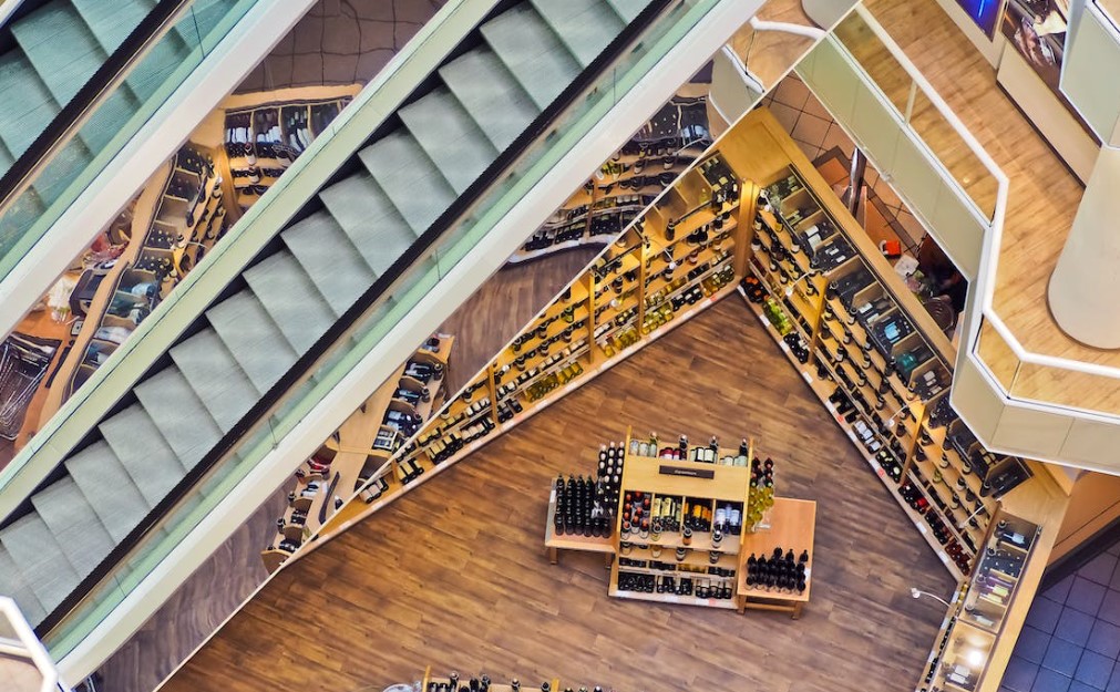 supermarket view from top floor